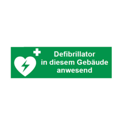 Rettungszeichen E010 (AED) - Aufkleberset (4) - 12620