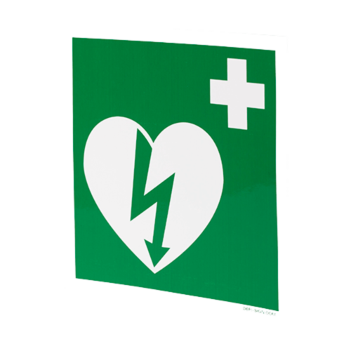Rettungszeichen E010 (AED) Aufkleber - 3021